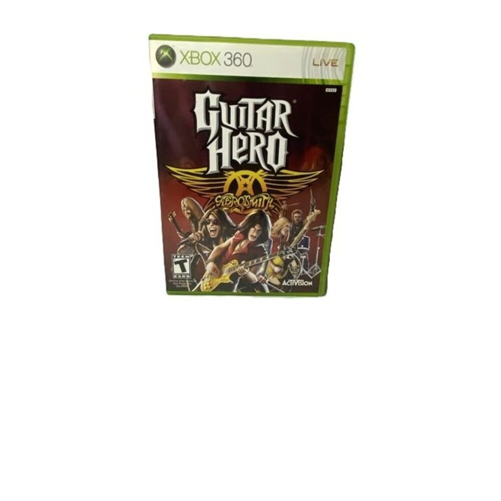 Guitar Hero Aerosmith Xbox 360 Complete CIB Tested & Working Authentic Disc
